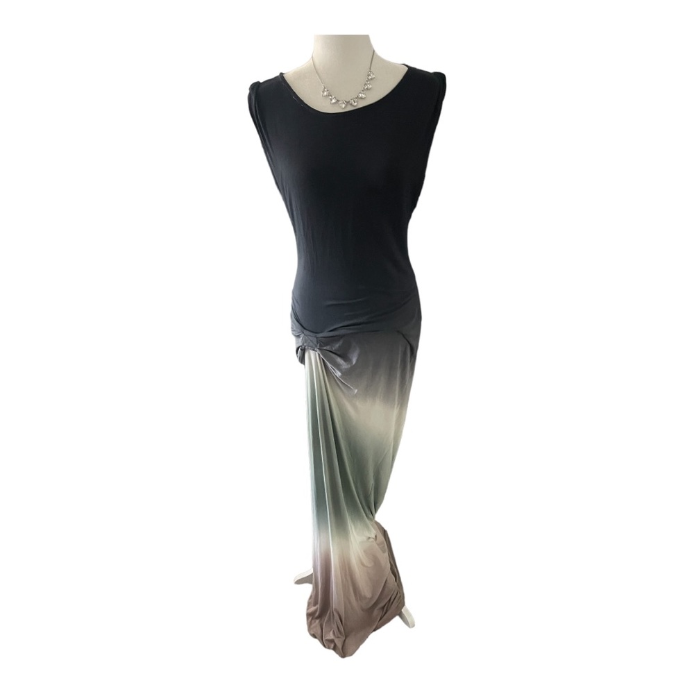 Young fabulous and broke dress super long maxi dress with side slit sleeveless
